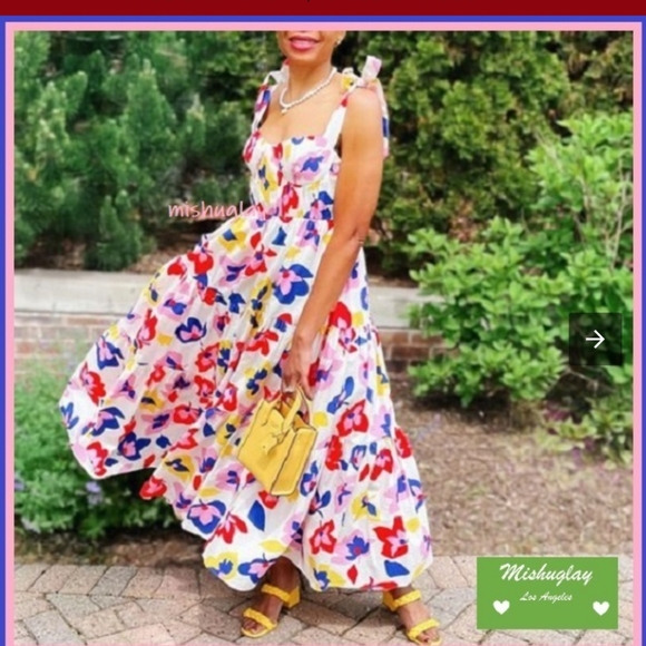 kate spade Dresses & Skirts - KATE SPADE MAXI FLORAL PRINT DRESS 100% COTTON WITH POCKETS size 8